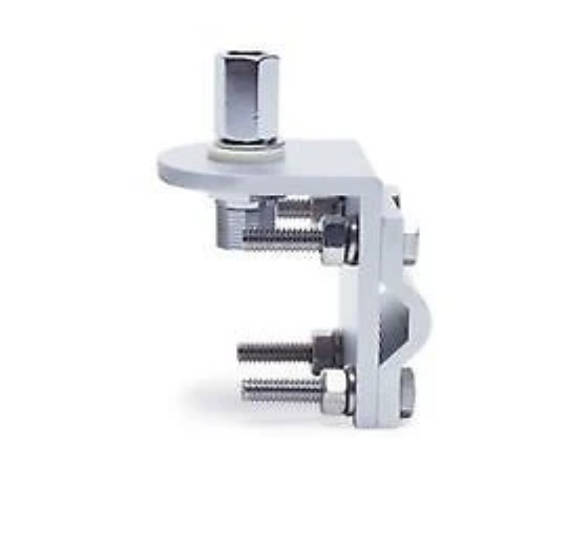 Antenna single groove mounting bracket with SO239