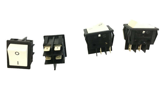 DPST rocker switch on-off (white)
