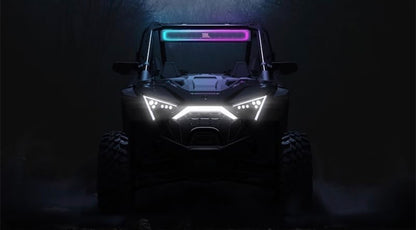 JBL RGB Rallybar 35″ Bluetooth Soundbar 300W 10-Speaker IP66 Waterproof LED Powersports Audio System